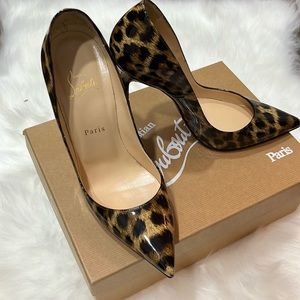 Christian Louboutin So Kate Patent Leopard